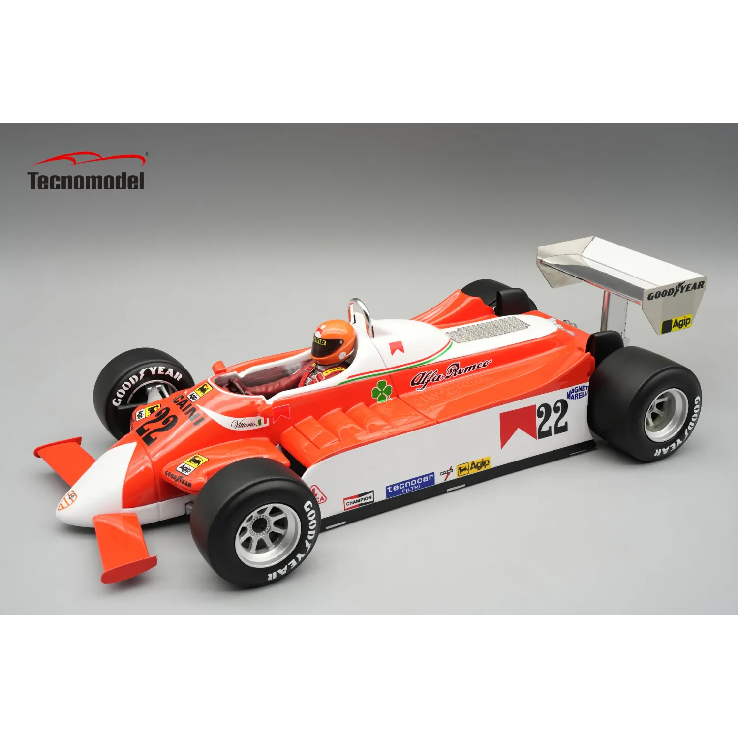1:18 Tecnomodel - Alfa Romeo 179 1980 Olanda GP V. Brambilla  *With Driver Figure*