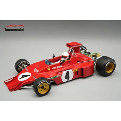1:18 Tecnomodel - Ferrari 312B3-73 1973 Watkins Glen GP A. Merzario #4 *With Driver Figure* 1:18 Tecnomodel - Ferrari 312B3-73 1973 Watkins Glen GP A. Merzario #4 *With Driver Figure*