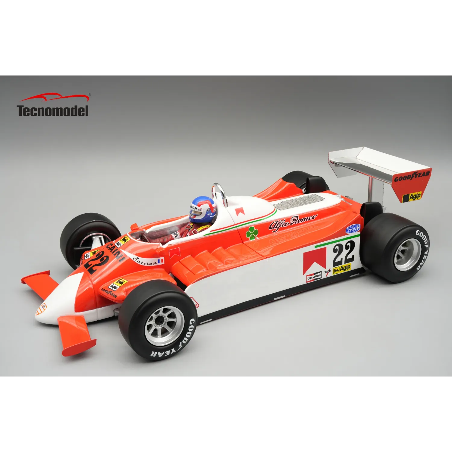 1:18 Tecnomodel - Alfa Romeo 179 1980 Monaco GP P. Depailler *With Driver Figure*