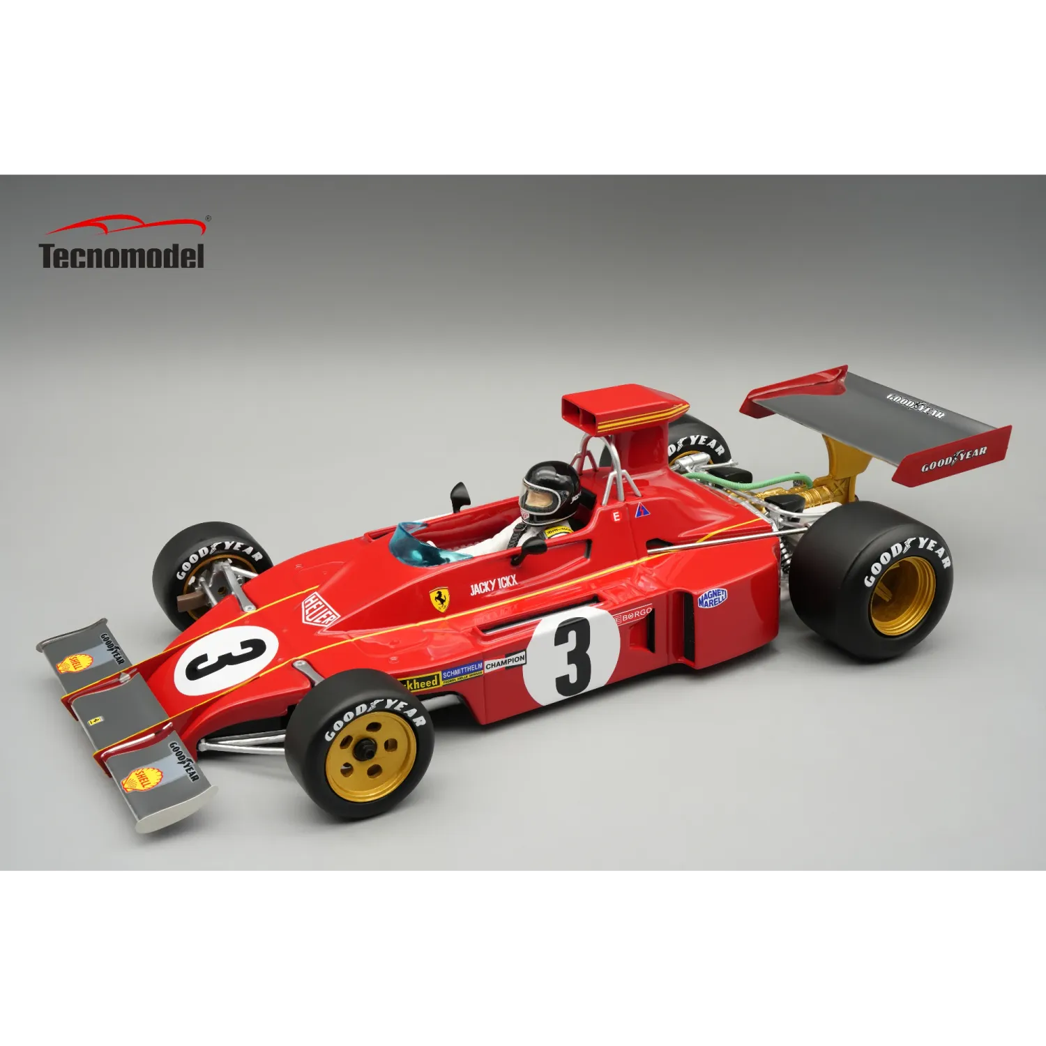 1:18 Tecnomodel - Ferrari 312B3-73 1973 Italy GP J. Ickx #3 *With Driver Figure*