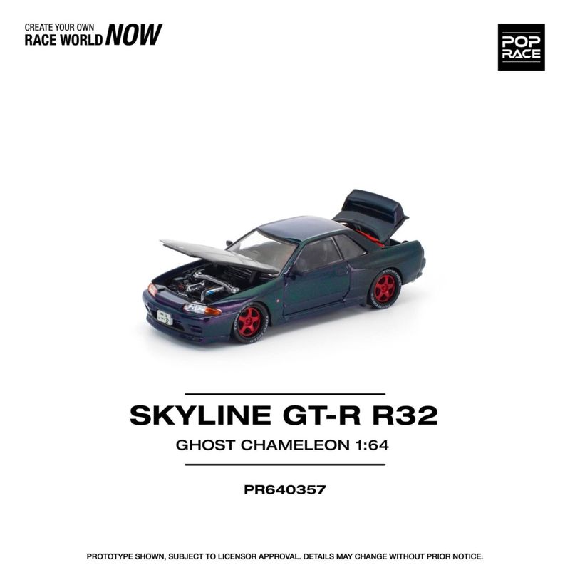 1:64 Pop Race Limited - Skyline GT-R R32, ghost chameleon 1:64 Pop Race Limited - Skyline GT-R R32, ghost chameleon