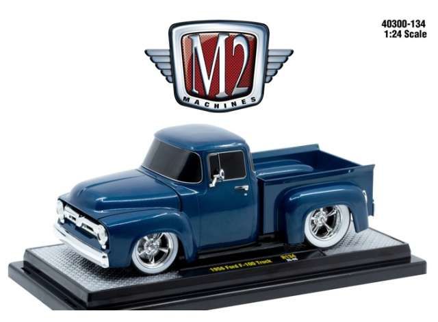 1:24 M2 Machines - 1956 Ford F-100 Truck, blue 1:24 M2 Machines - 1956 Ford F-100 Truck, blue