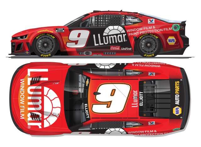 1:64 Action Racing Collectibles - 2025 Chevrolet #9 Chase Elliott *Llumar*