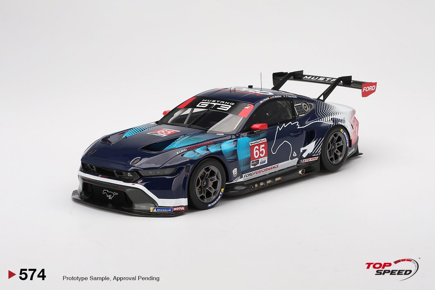 1:18 TSM - Ford Mustang GT3 5.4L V8 Team Multimac Motorsports #65 IMSA 24 Daytona 2024 J. Hand - D. Muller - F. Vervisch