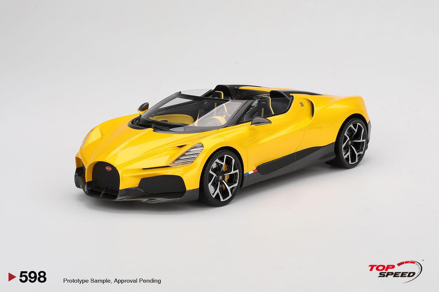 1:18 TSM - 2023 Bugatti W16 Mistral Yellow