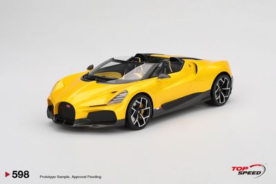 1:18 TSM - 2023 Bugatti W16 Mistral Yellow 1:18 TSM - 2023 Bugatti W16 Mistral Yellow