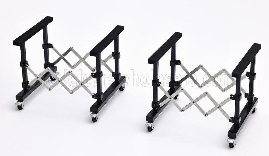 1:18 LCD Models - 2er Set Hauben Ständer *Hood Holder* Black