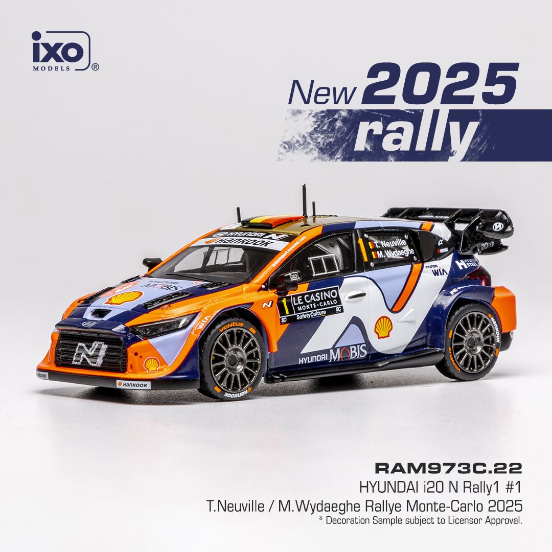 1:43 Ixo - Hyundai i20 N Rally1, WRC, Rally Monte Carlo, 2025, #1