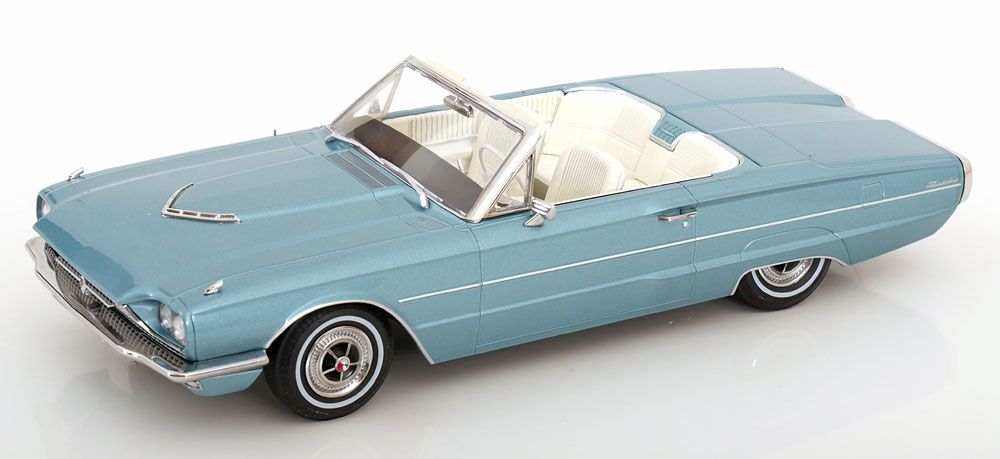 1:18 KK Scale - Ford Thunderbird Cabrio 1966 hellblau-metallic