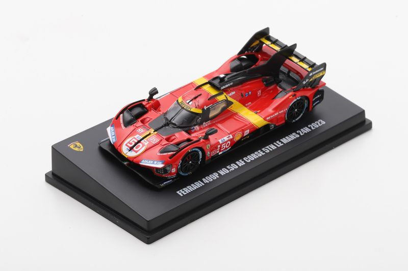 1:64 Looksmart - Ferrari 499P No.50 Ferrari AF Corse 5th Le Mans 24H 2023 A. Fuoco – M. Molina – N. Nielseni