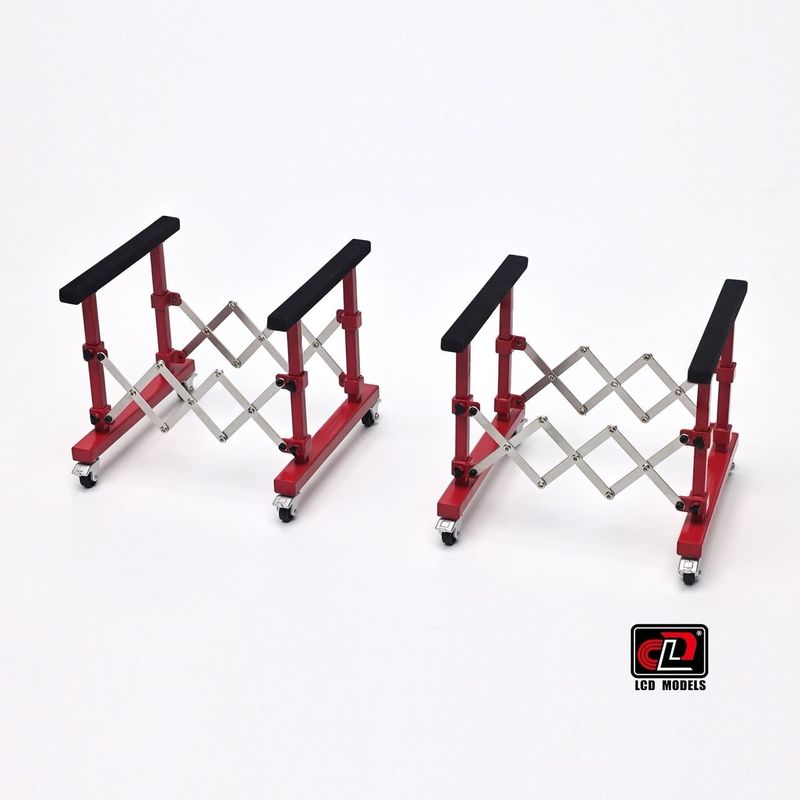1:18 LCD Models - 2er Set Hauben Ständer *Hood Holder* Red *Modelcar not Included* 1:18 LCD Models - 2er Set Hauben Ständer *Hood Holder* Red *Modelcar not Included*