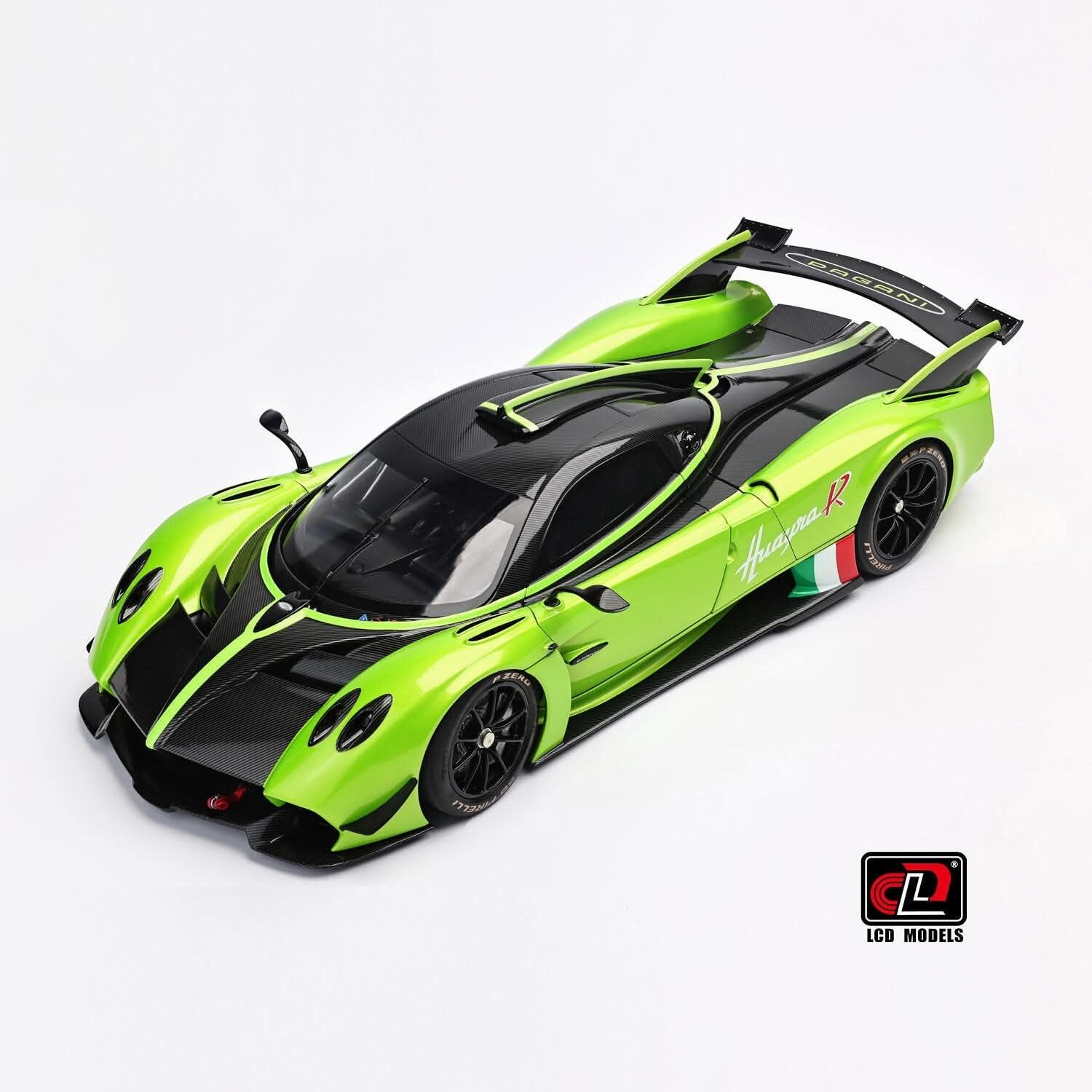 1:18 LCD Models - 2021 Pagani Huayra R Green Carbon