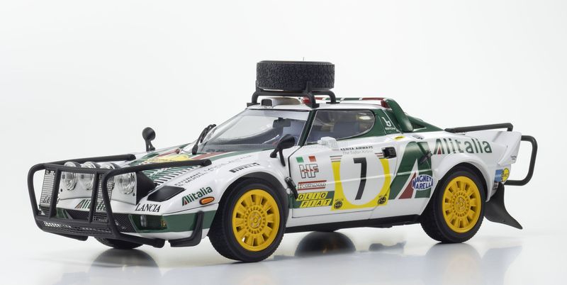 1:18 Kyosho - Lancia Stratos HF Alitalia #7 3rd Rally Safari 1977 S. Munari - P. Sodano 1:18 Kyosho - Lancia Stratos HF Alitalia #7 3rd Rally Safari 1977 S. Munari - P. Sodano