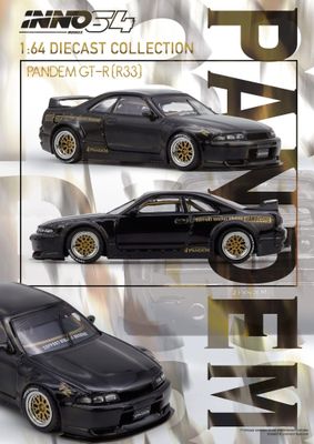 1:64 Inno64 - Nissan Pandem GT-R (BCNR33), black 1:64 Inno64 - Nissan Pandem GT-R (BCNR33), black
