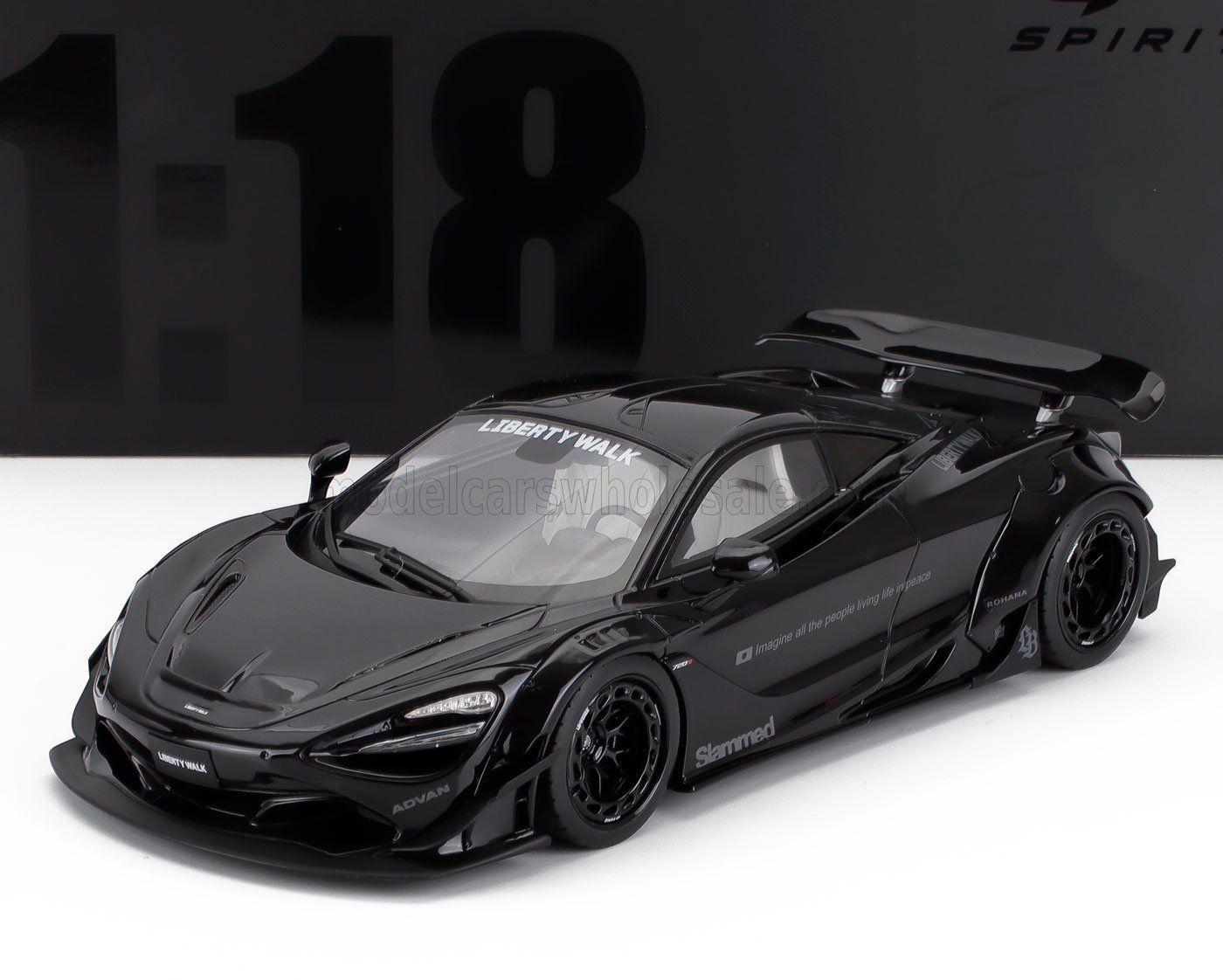 1:18 GT Spirit - 2023 McLaren 720S LB-Workd Black