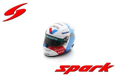 1:5 Spark Helmet - Aston Martin Aramco F1 Team - Lance Stroll - British GP 2024 1:5 Spark Helmet - Aston Martin Aramco F1 Team - Lance Stroll - British GP 2024