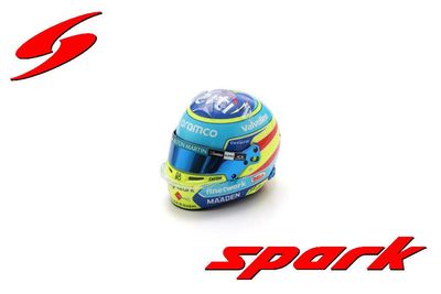 1:5 Spark Helmet - Aston Martin Aramco Formula One Team - Fernado Alonso - 2025 1:5 Spark Helmet - Aston Martin Aramco Formula One Team - Fernado Alonso - 2025