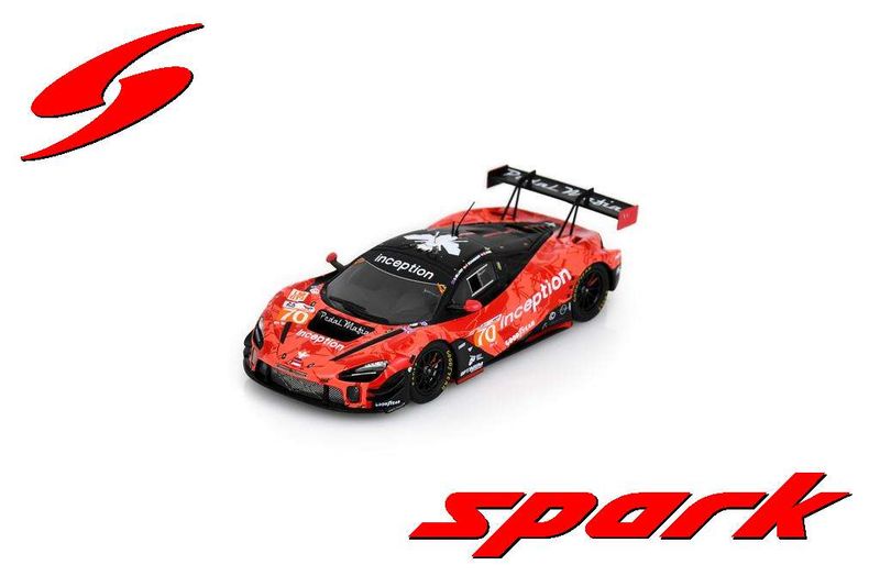1:43 Spark - McLaren 720S GT3 Evo No.70 INCEPTION RACING Le Mans 24H 2024 B. Iribe - O. Millroy - F. Schandorff 1:43 Spark - McLaren 720S GT3 Evo No.70 INCEPTION RACING Le Mans 24H 2024 B. Iribe - O. Millroy - F. Schandorff