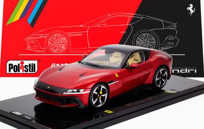 1:18 Polistil - 2025 Ferrari 12 Cilindri Rosso Imola *Mit Vitrine* 1:18 Polistil - 2025 Ferrari 12 Cilindri Rosso Imola *Mit Vitrine*