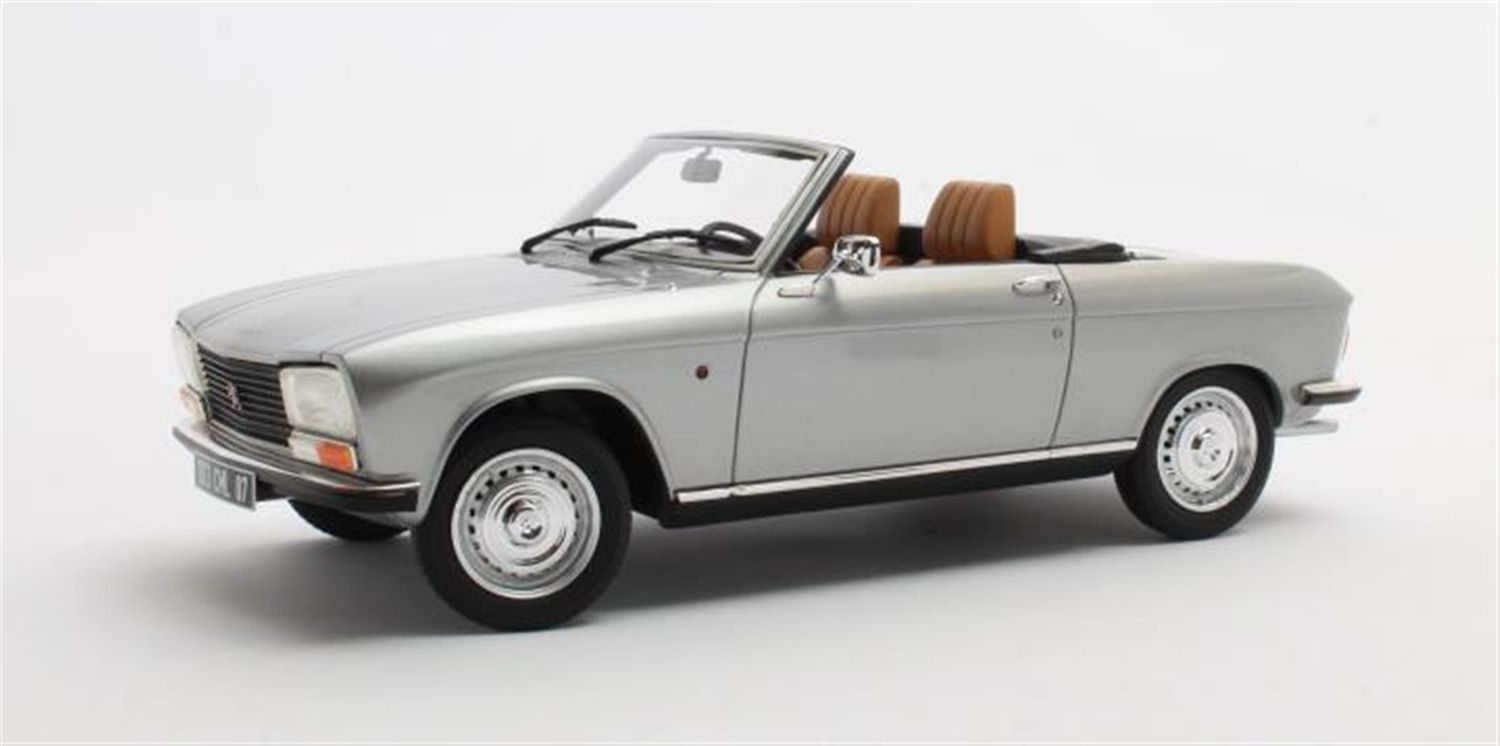 1:18 Cult Models - Peugeot 304 cabrio 1973 silver metallic