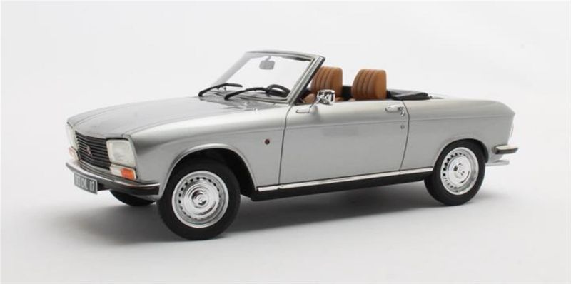 1:18 Cult Models - Peugeot 304 cabrio 1973 silver metallic