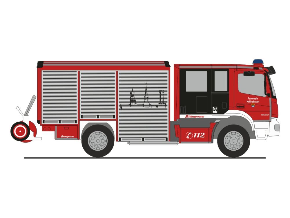 1:87 Rietze - Mercedes Benz ATEGO Schl. Varus HLF Feuerwehr Kellinghusen