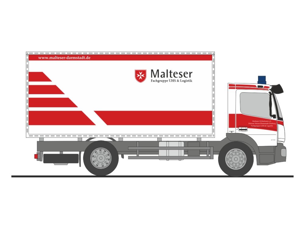 1:87 Rietze - Mercedes Benz ATEGO GW-L Malteser Darmstadt 2019