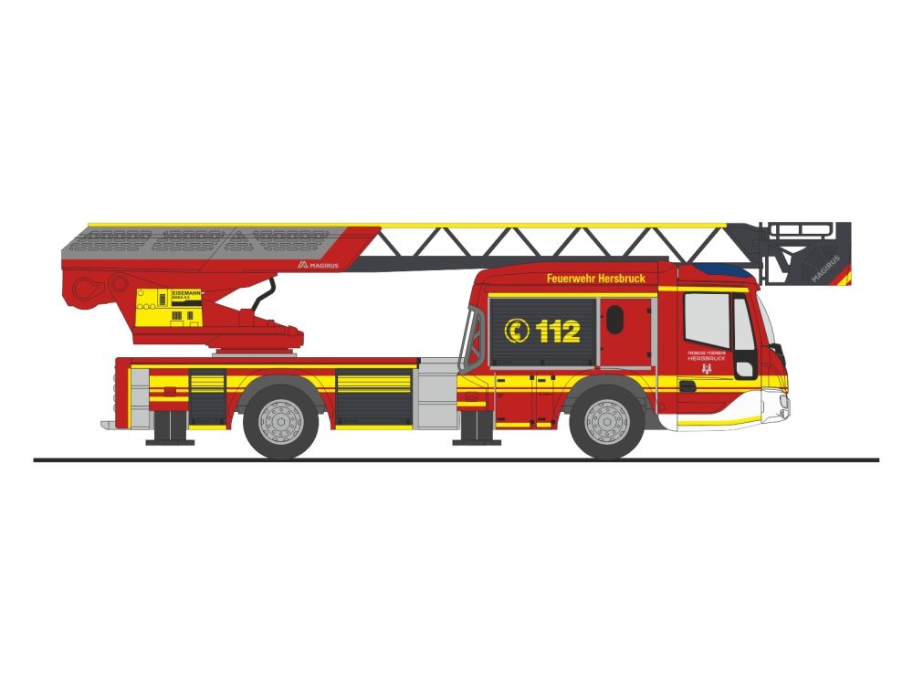1:87 Rietze - Magirus DLK 32 n.B. Feuerwehr Hersbruck