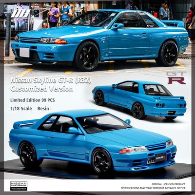 1:18 Motorhelix - 1989 Nissan Skyline GT-R (R32) Blue 1:18 Motorhelix - 1989 Nissan Skyline GT-R (R32) Blue