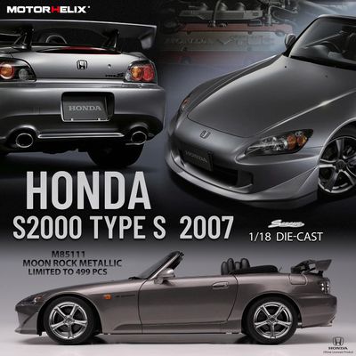 1:18 Motorhelix - 2007 Honda S2000 Type S Hard Top Grey Metallic *Withe Extra Engine & Accessories* 1:18 Motorhelix - 2007 Honda S2000 Type S Hard Top Grey Metallic *Withe Extra Engine & Accessories*