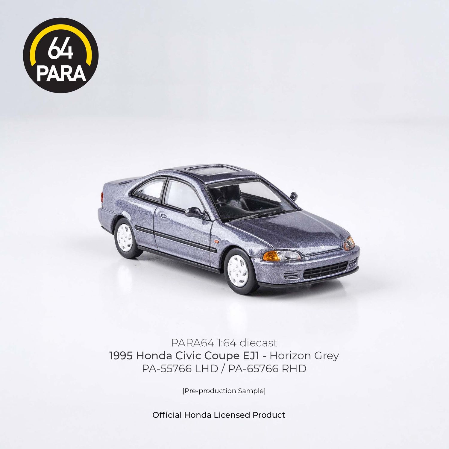 1:64 Para64 - 1995 Honda Civic Coupe EJ1, horizon grey RHD