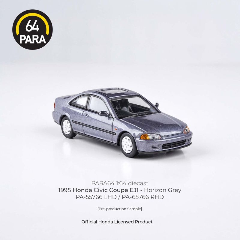 1:64 Para64 - 1995 Honda Civic Coupe EJ1, horizon grey RHD 1:64 Para64 - 1995 Honda Civic Coupe EJ1, horizon grey RHD