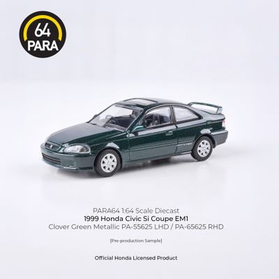 1:64 Para64 - 1999 Honda Civic EM1, clover green pearl RHD 1:64 Para64 - 1999 Honda Civic EM1, clover green pearl RHD