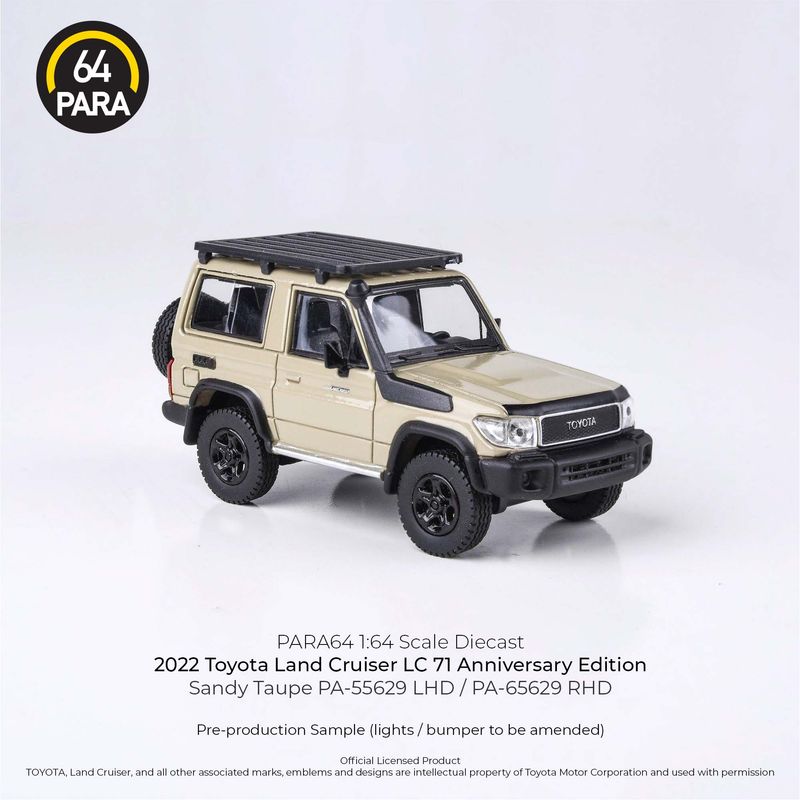 1:64 Para64 - 2023 Toyota Land Cruiser 71, sandy taupe Anniversary Ed RHD 1:64 Para64 - 2023 Toyota Land Cruiser 71, sandy taupe Anniversary Ed RHD