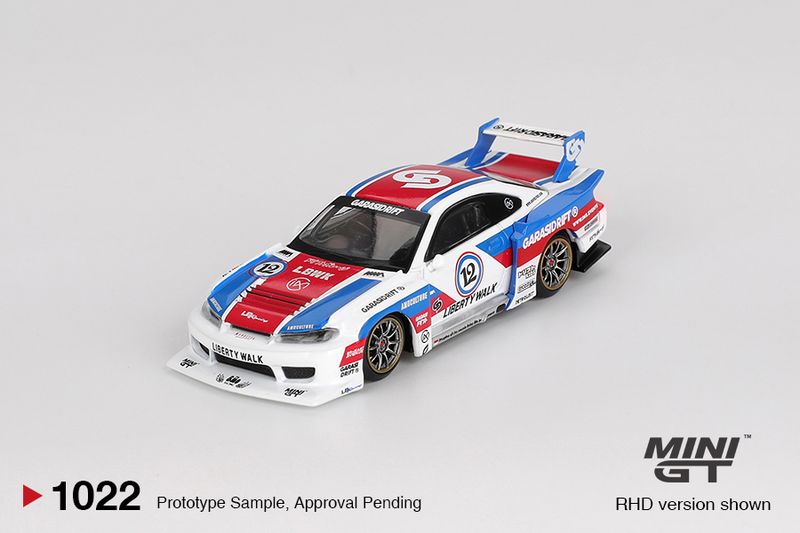 1:64 Mini GT - 2025 Nissan Silvia S15 LB-Super Silhouette Garasidrift X LBWK 1:64 Mini GT - 2025 Nissan Silvia S15 LB-Super Silhouette Garasidrift X LBWK