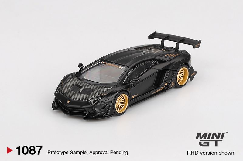 1:64 Mini GT - 2025 Lamborghini Aventador LB-Works Limited Edition, matte black *Blister packaging* 1:64 Mini GT - 2025 Lamborghini Aventador LB-Works Limited Edition, matte black *Blister packaging*