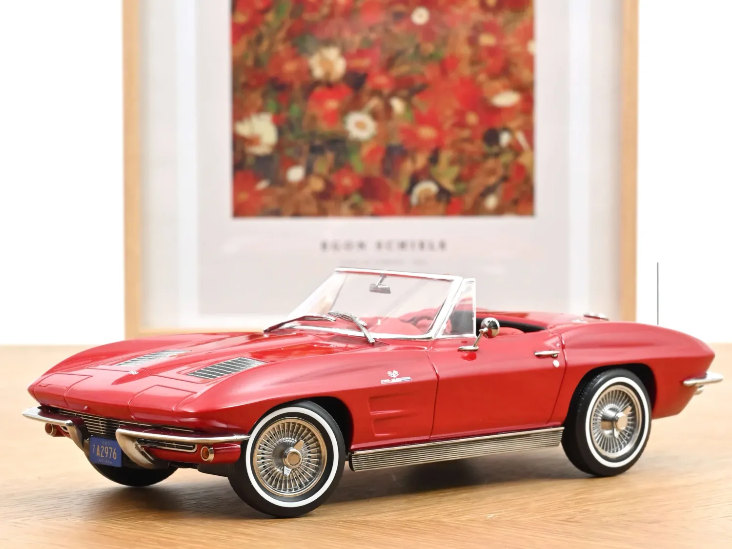 1:18 Norev - Chevrolet Corvette Sting Ray Cabriolet 1963 Riverside Red