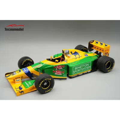 1:18 Tecnomodel - Benetton F1 B193 Team Benetton Ford #5 British GP 1993 M. Schumacher *With Rain Tires* 1:18 Tecnomodel - Benetton F1 B193 Team Benetton Ford #5 British GP 1993 M. Schumacher *With Rain Tires*