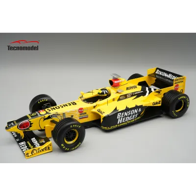 1:18 Tecnomodel - Jordan F1 198 Honda MF-301 HC #9 Winner Belgium GP 1998 D. Hill *With Driver Figure* 1:18 Tecnomodel - Jordan F1 198 Honda MF-301 HC #9 Winner Belgium GP 1998 D. Hill *With Driver Figure*