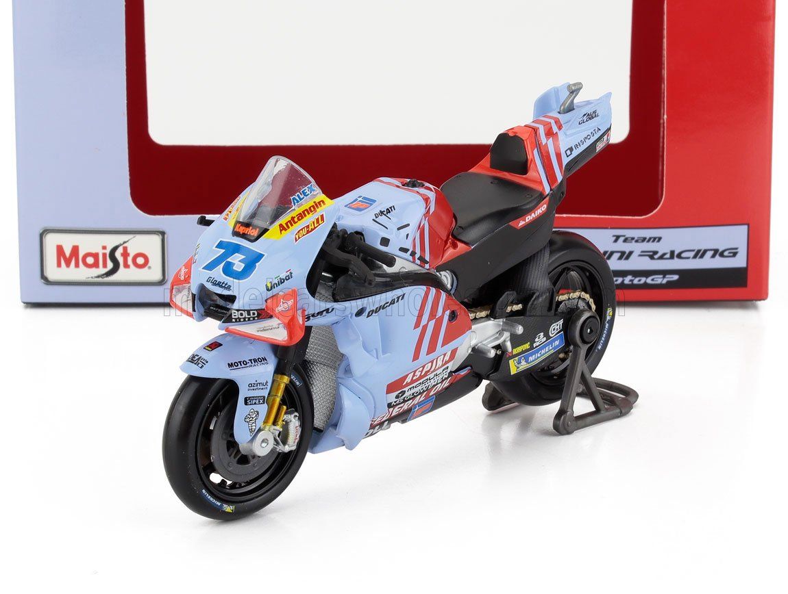 1:18 Maisto - 2024 Ducati Desmosedici GP23 Team Gresini Racing #73 Moto GP Season 2024 Alex Marquez