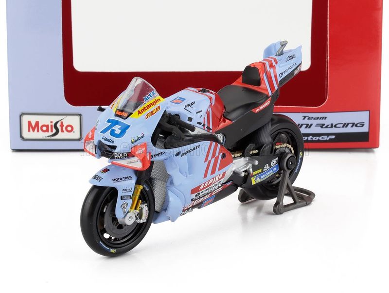 1:18 Maisto - 2024 Ducati Desmosedici GP23 Team Gresini Racing #73 Moto GP Season 2024 Alex Marquez