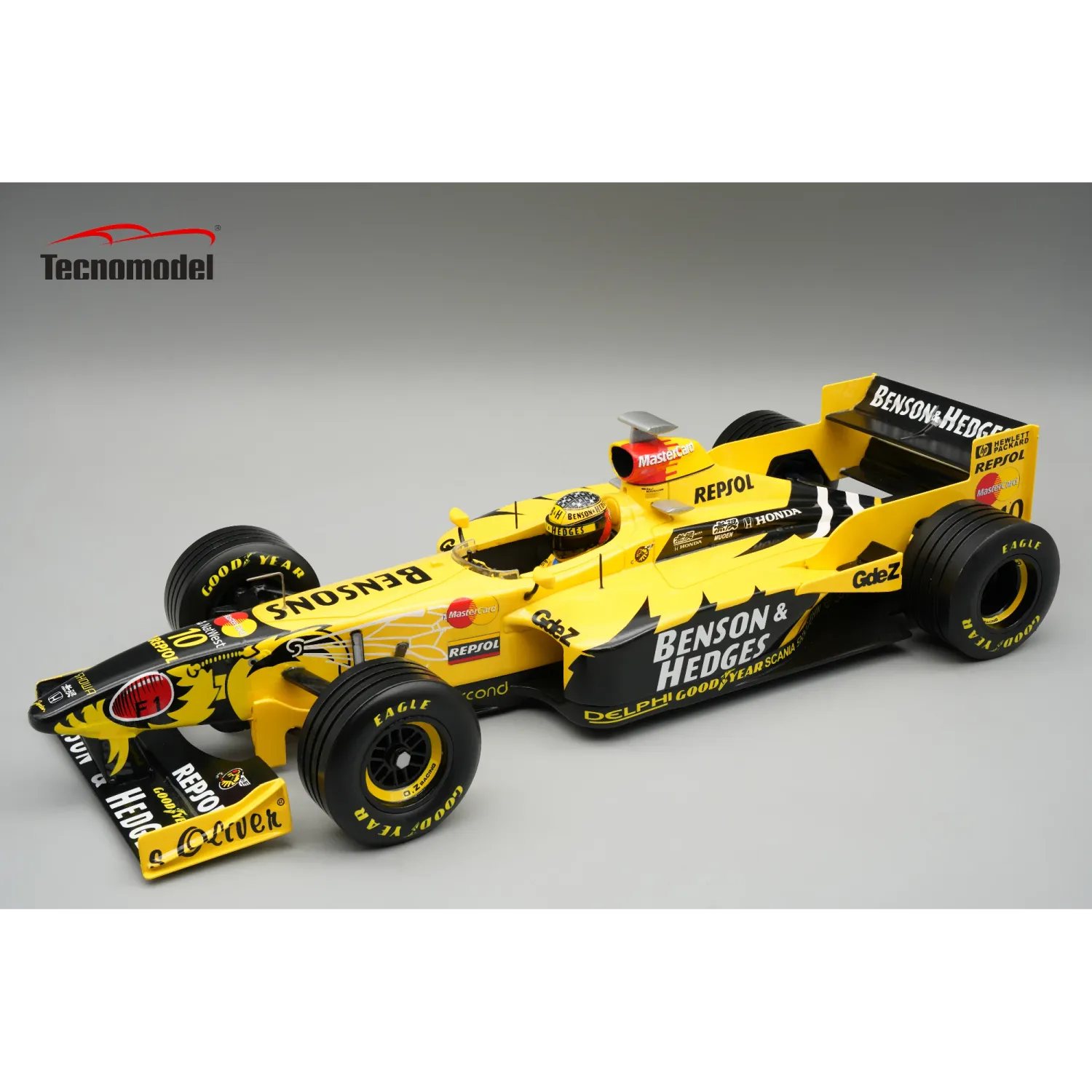 1:18 Tecnomodel - Jordan F1 198 Honda MF-301 HC #10 australian GP 1998 R. Schumacher *With Driver Figure*