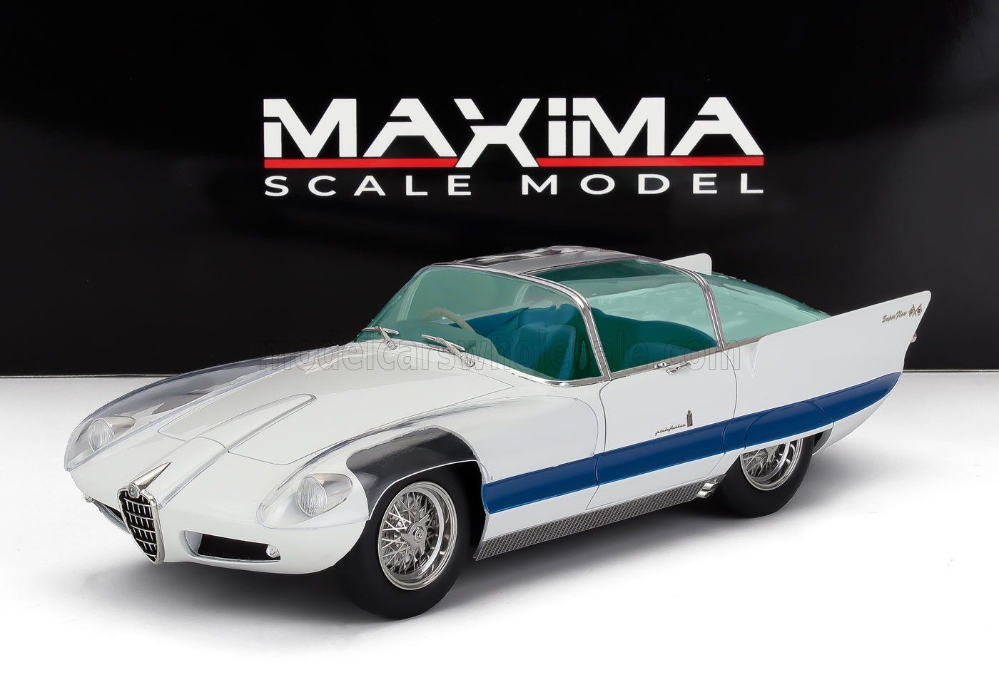 1:18 Maxima Scale Model - 1956 Alfa Romeo 6C 3000 Superflow I Pininarina White