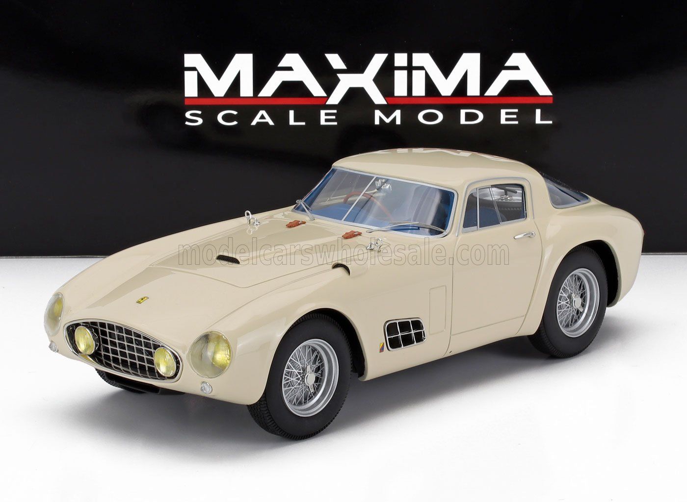 1:18 Maxima Scale Model - 1955 Ferrari 410S Berlinetta by Scaglietti Sand