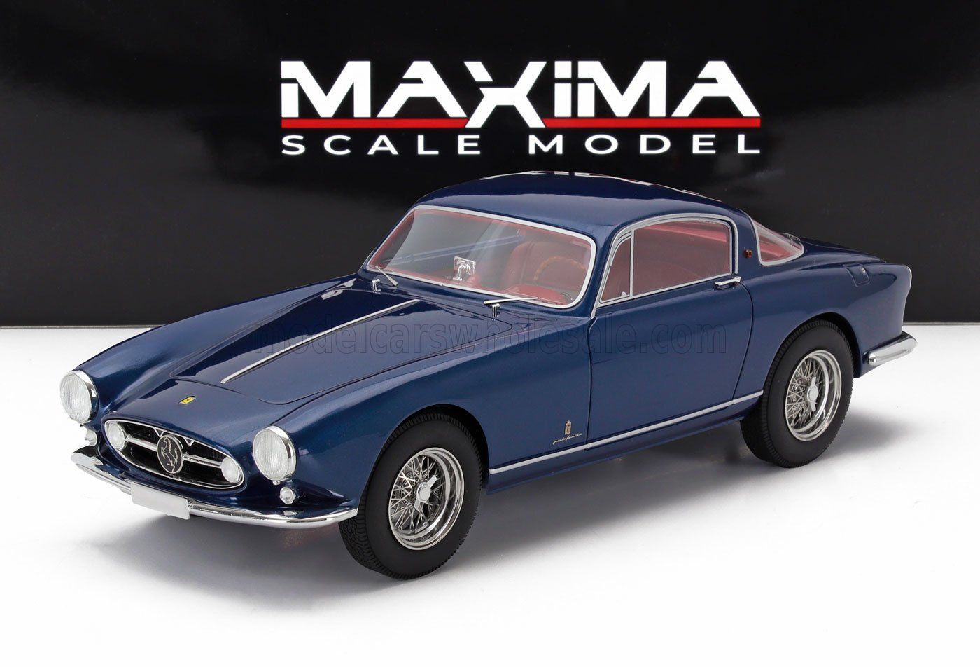 1:18 Maxima Scale Model - 1955 Ferrari 250 Europa GT Coupe S2 Pininfarina Blue Metallic