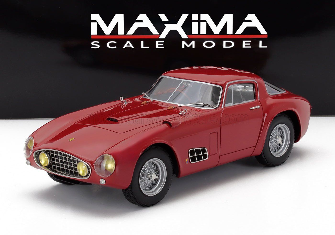 1:18 Maxima Scale Model - 1955 Ferrari 410S Berlinetta by Scaglietti Red