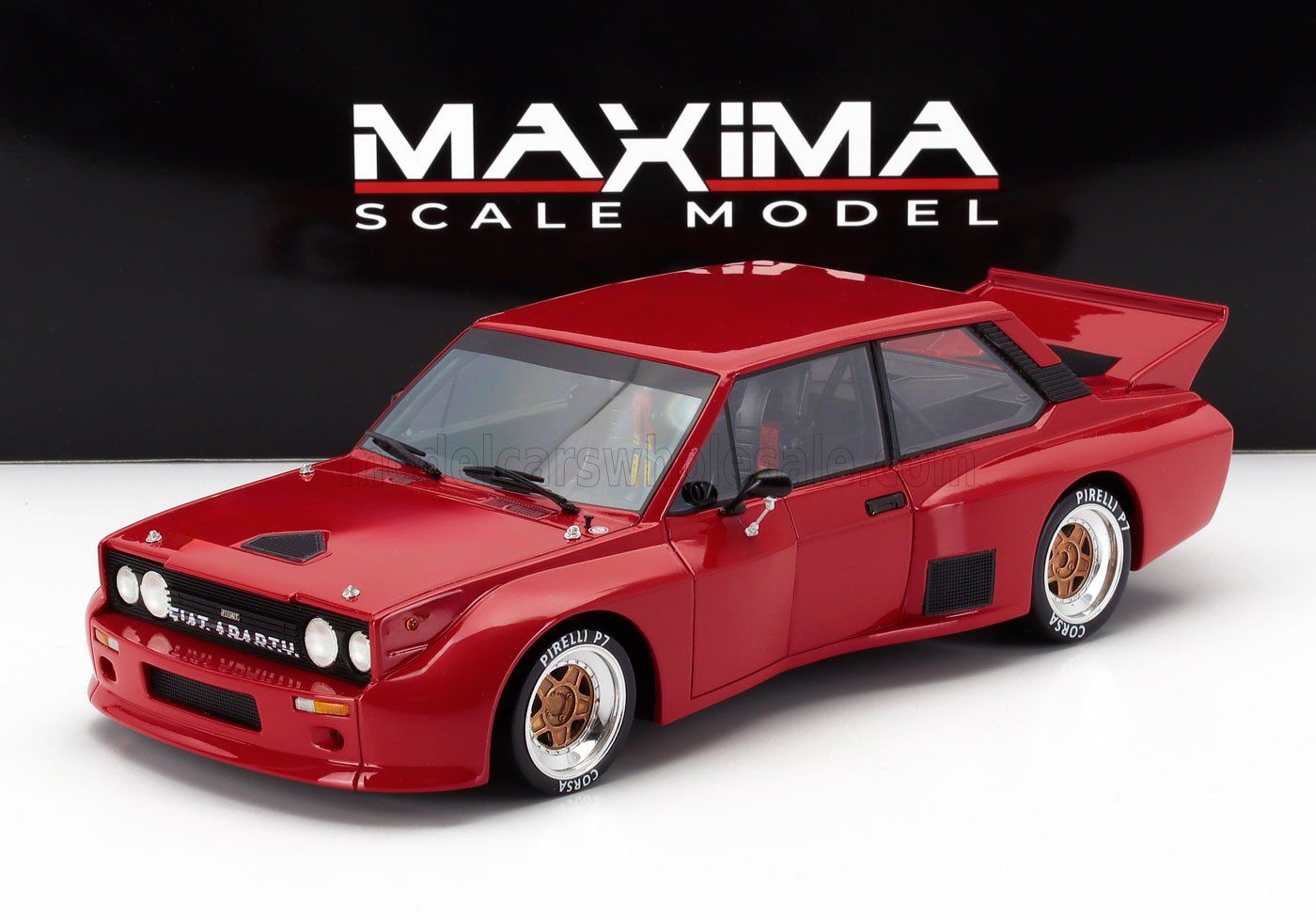1:18 Maxima Scale Model - 1979 Fiat 131 Abarth SE035 Turbo Volumetrico Competizione Red