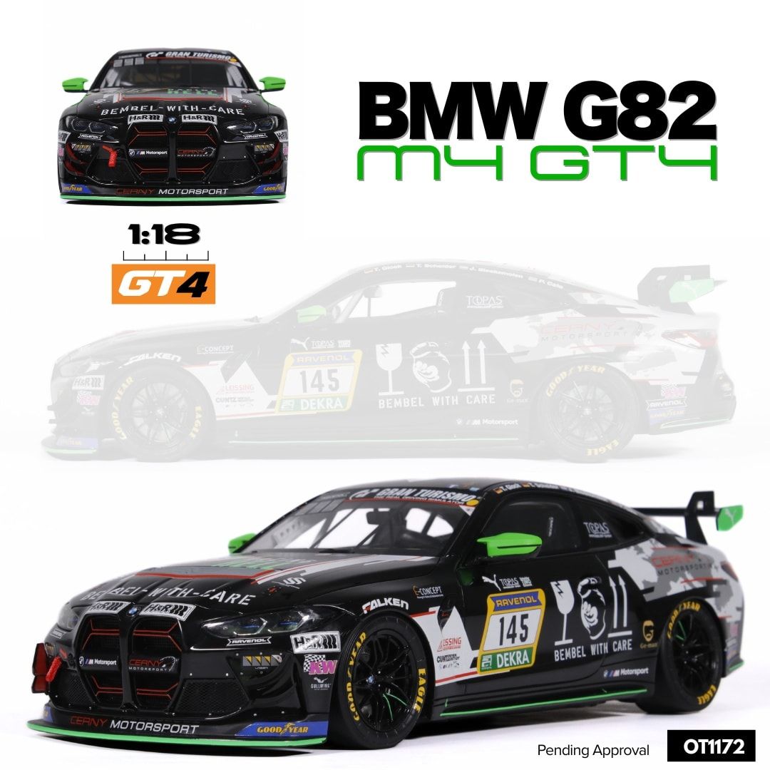 1:18 Otto Mobile - BMW M4 GT4 #145 Cerny Motorsports 2024