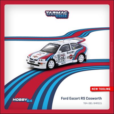 1:64 Tarmac - 1994 Ford Escort RS Cosworth #15 Malcolm Wilson/Bryan Thomas WRC Rallye Sanremo