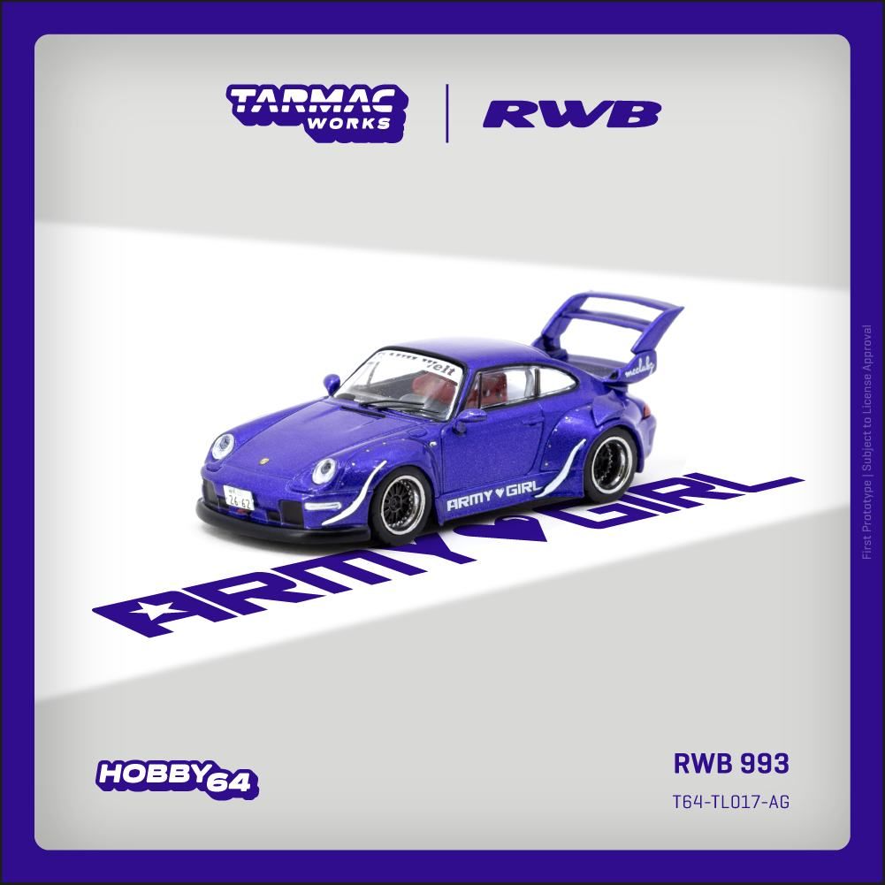 1:64 Tarmac - RWB 993 *ARMY GIRL*, purple
